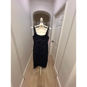 Wild Fable Dark Wash Denim Midi Dress – Size Small